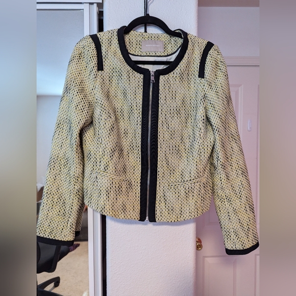 Banana Republic zip up tweed blazer jacket - Picture 2 of 5